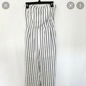 DD’s Discount Pinstripe Pants Jump Suit